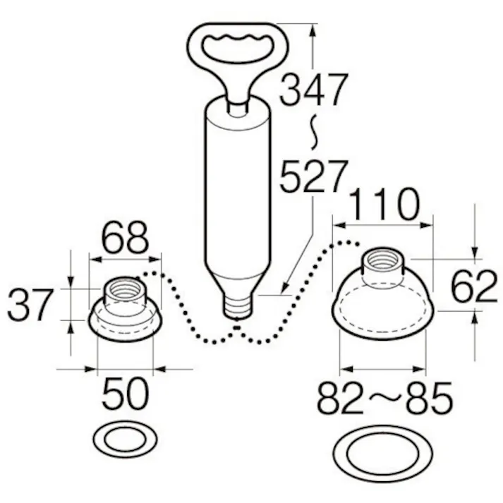 【CAINZ-DASH】SANEI 真空式パイプクリーナー PR870【別送品】