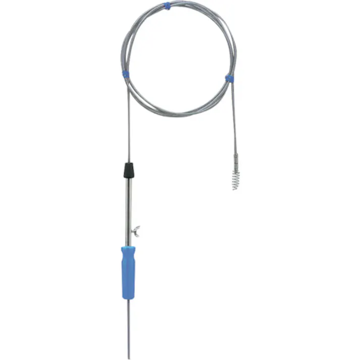 【CAINZ-DASH】SANEI パイプクリーナー 3m つまり解消 二重巻構造 シルバー PR80B-3【別送品】