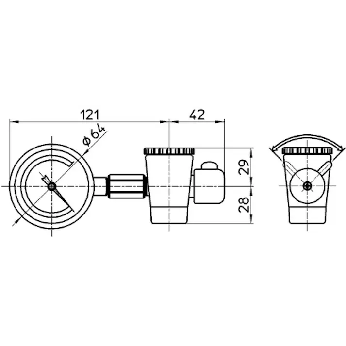 【CAINZ-DASH】SANEI 水圧計セット R93S【別送品】