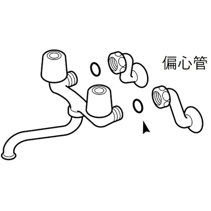 【CAINZ-DASH】SANEI 偏心管パッキン PP40-10S【別送品】