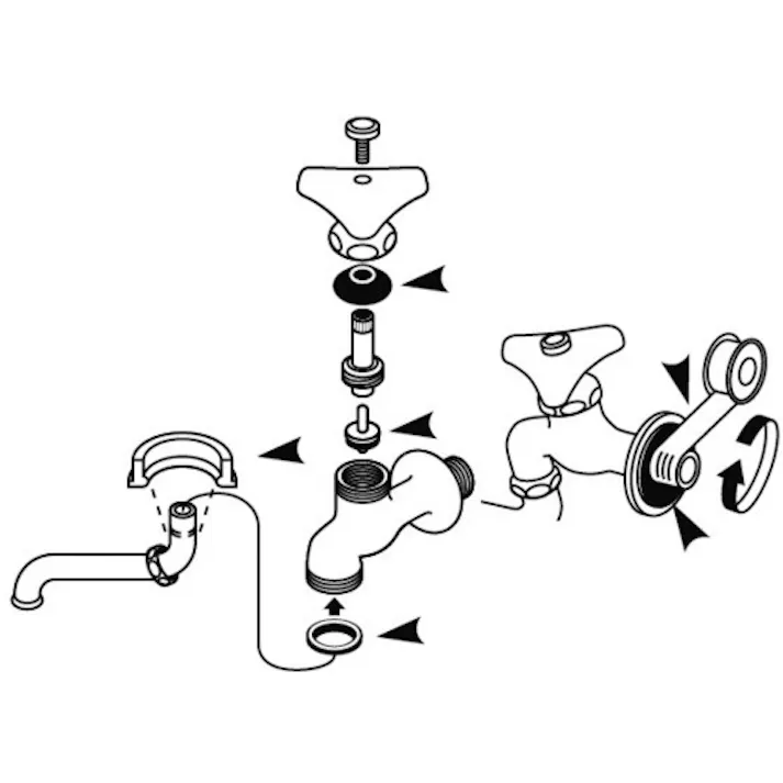 【CAINZ-DASH】SANEI 自在水栓取替パーツ PP90-1S-13【別送品】