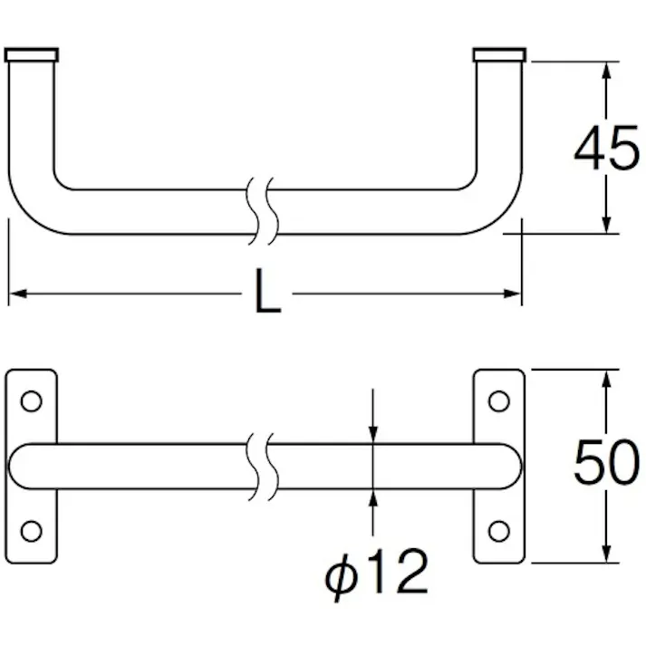 【CAINZ-DASH】SANEI アイアンバー W5717-365-W【別送品】