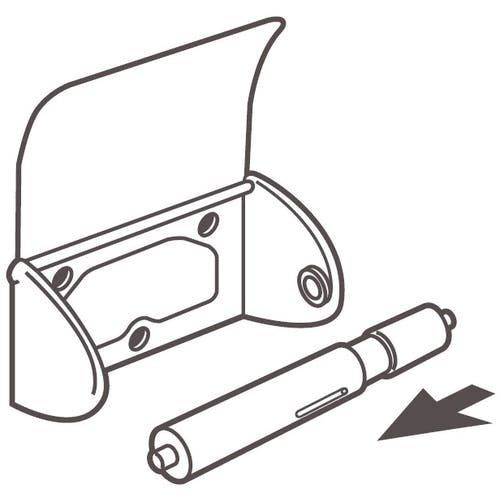 (未使用･未開封品)　SANEI ペーパーホルダー棒 トイレットペーパー用芯 W33・PW33用 W39 p1m72rm CAINZ-DASH】SANEI ペーパーホルダー棒 トイレットペーパー用芯