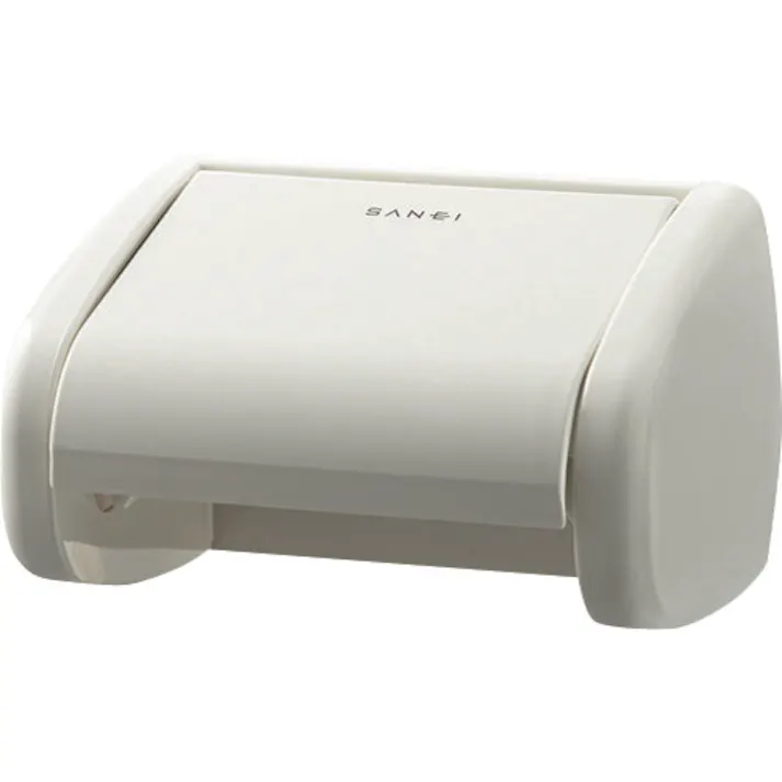 【CAINZ-DASH】SANEI ワンタッチペーパーホルダー ワンタッチ着脱 ビス付き アイボリー W372-I【別送品】