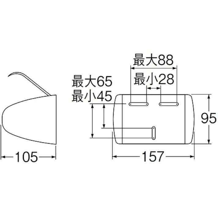 【CAINZ-DASH】SANEI ワンタッチペーパーホルダー ワンタッチ着脱 ビス付き アイボリー W372-I【別送品】