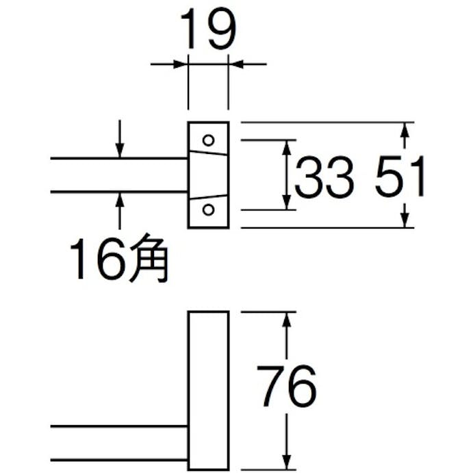 【CAINZ-DASH】ＳＡＮＥＩ 角タオル掛 W51-610【別送品】