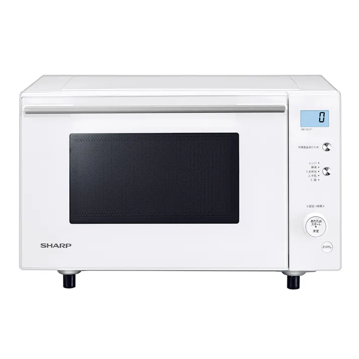シャープ 電子レンジ 単機能 フラットテーブル 17L ホワイト RE-TS171-W
