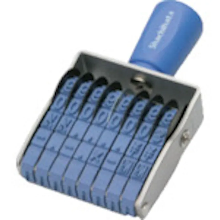 【CAINZ-DASH】シヤチハタ 回転ゴム印 欧文8連1号 ゴシック体 CF-81G【別送品】