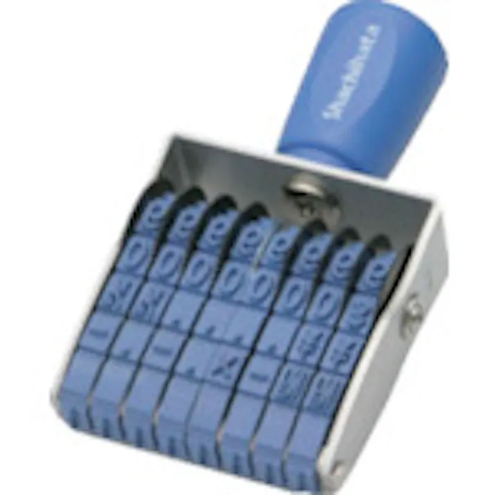 【CAINZ-DASH】シヤチハタ 回転ゴム印 欧文8連2号 ゴシック体 CF-82G【別送品】