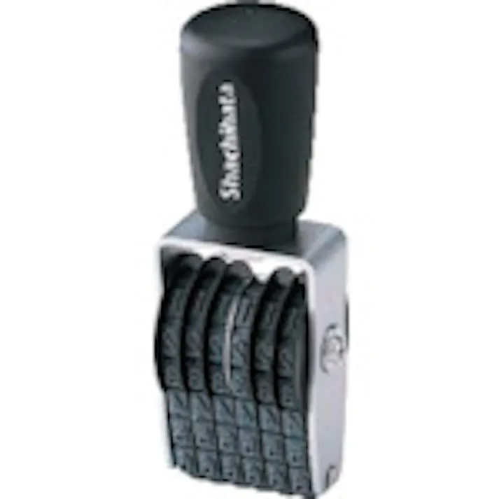 【CAINZ-DASH】シヤチハタ タート用回転ゴム印 欧文6連5号 ゴシック体 CF-65GT【別送品】