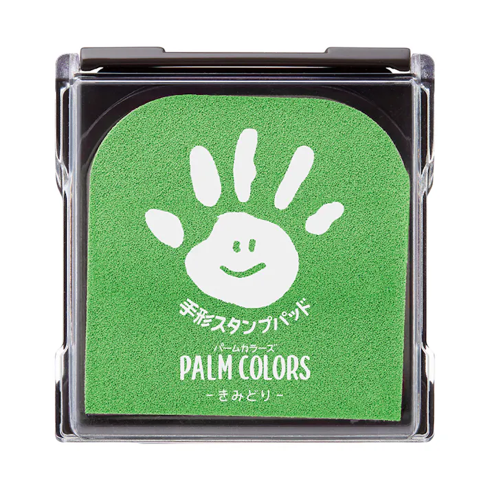手形スタンプパッド PALM COLORS きみどり