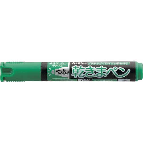 CAINZ-DASH】シヤチハタ 乾きまペン 中字丸芯 緑 K-177N-G【別送