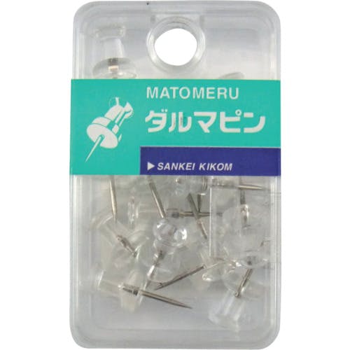 サンケーキコム ダルマピン 透明 (18個入) MPDR-01T ピン サンケーキコム ダルマピン 透明 (18個入) MPDR-01T ピン