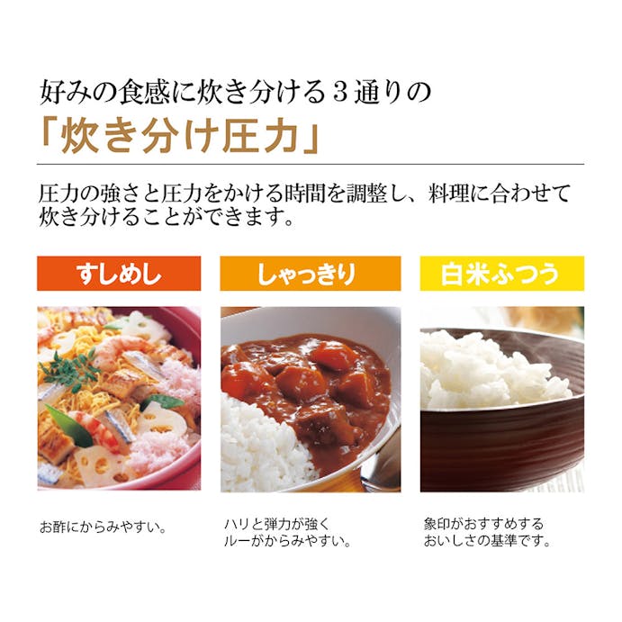象印マホービン 圧力IH炊飯ジャー 極め炊き 5.5合炊き NP-ZU10 TD(販売終了)