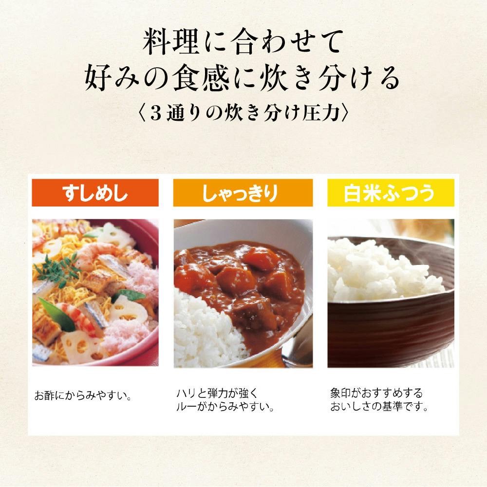 極め炊き 圧力IH炊飯ジャー 5.5合炊き ブラック NP-ZX10-BA 極め炊き 圧力IH炊飯ジャー 5.5合炊き ブラック NP-ZX10-BA
