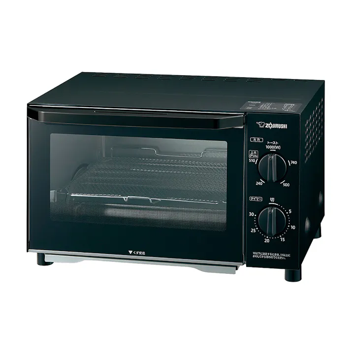 こんがり倶楽部 オーブントースター 火力5段きりかえ マットブラック EQ-AH22-BZ