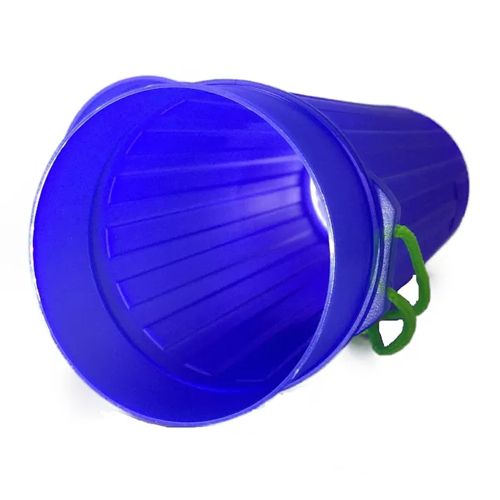 志昌堂 書道用具収納 丸筒 アオ