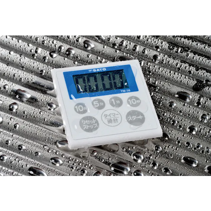 【CAINZ-DASH】佐藤計量器製作所 防水キッチンタイマーTM-36(1709-30) 1709-30【別送品】