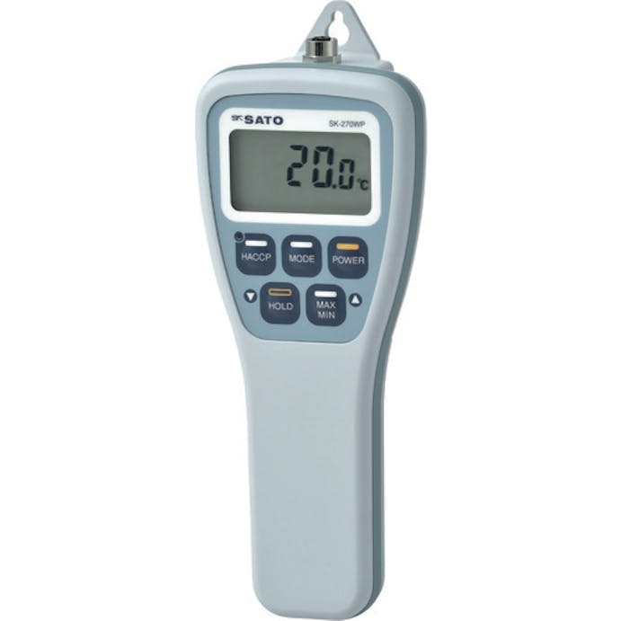 【CAINZ-DASH】佐藤計量器製作所 防水型食品用温度計ＳＫー２７０ＷＰ（標準センサ付）（８０７８－００） SK-270WP【別送品】