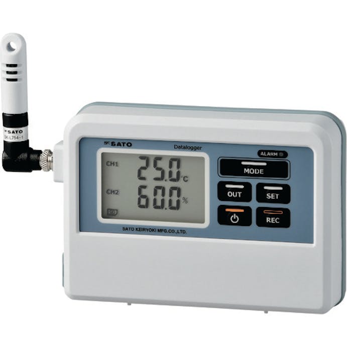 【CAINZ-DASH】佐藤計量器製作所 温湿度ロガー　ＳＫ－Ｌ７５４指示計のみ（８８７０－００） SK-L754【別送品】