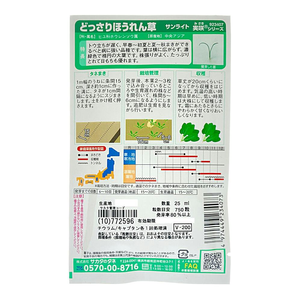 どっさりほうれん草 サンライト(販売終了) | 花＆グリーン 通販
