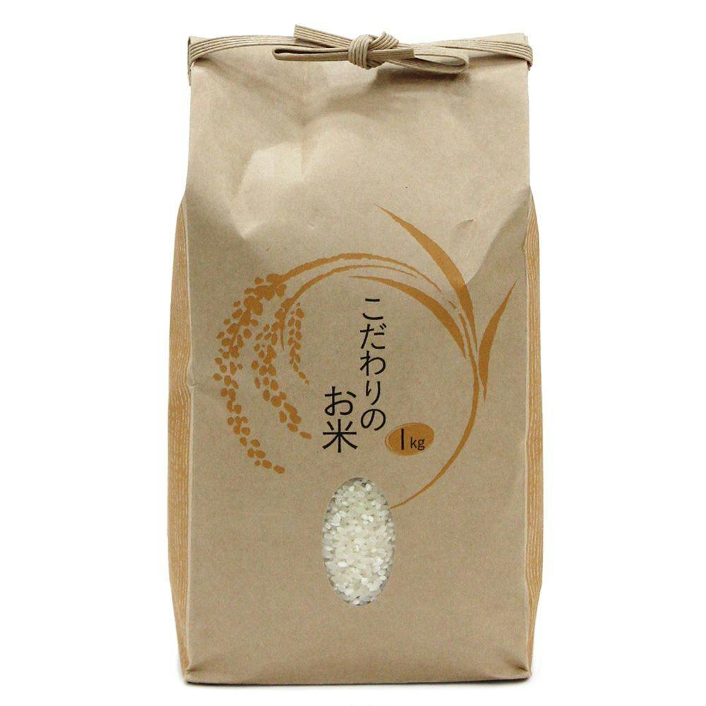 ダイエット米 1kg 紙袋入り 楽天市場】【お米用紙袋】米袋1kg用 WT1KG 米・テープ・窓付