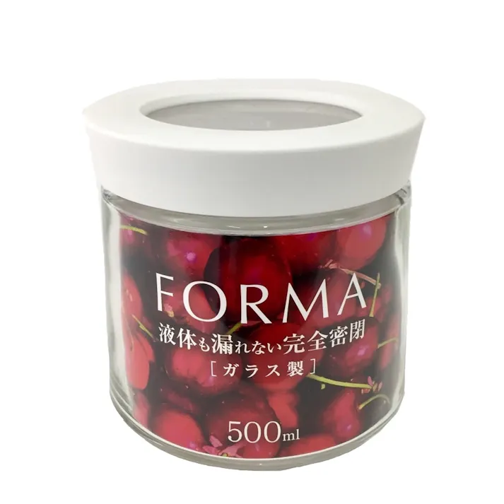密閉ガラスポット 500ml ホワイト MG-W500