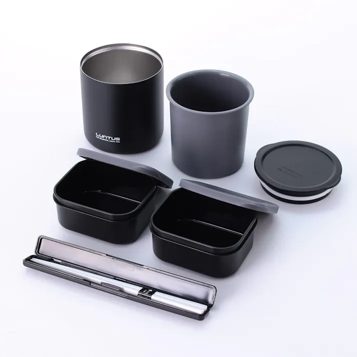 弁当箱 タテヨコ保温ランチ HLB-T820N ブラック