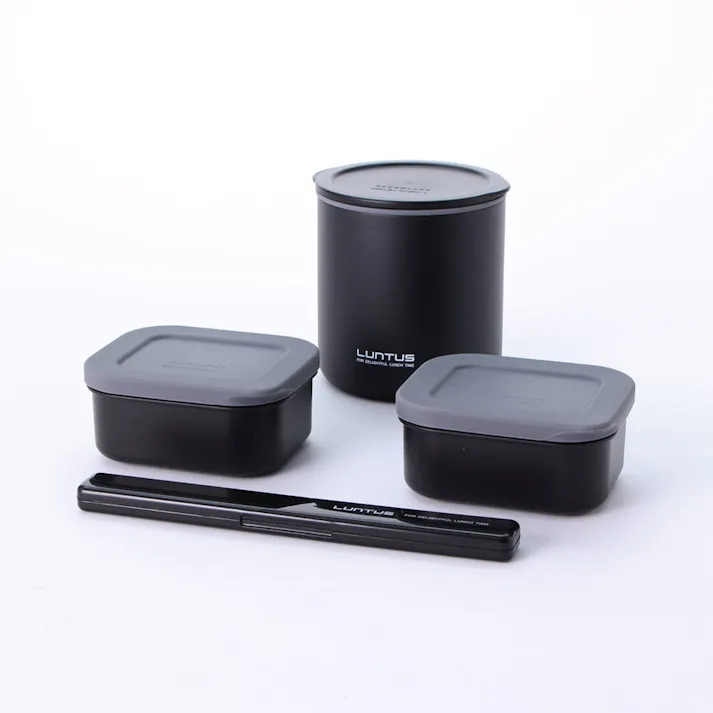 弁当箱 タテヨコ保温ランチ HLB-T820N ブラック