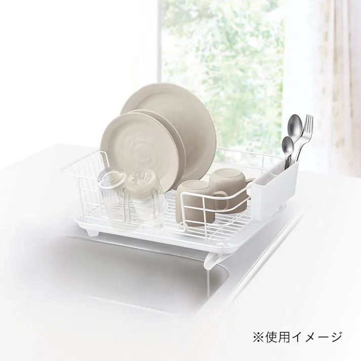 水が流れる水切り ホワイト