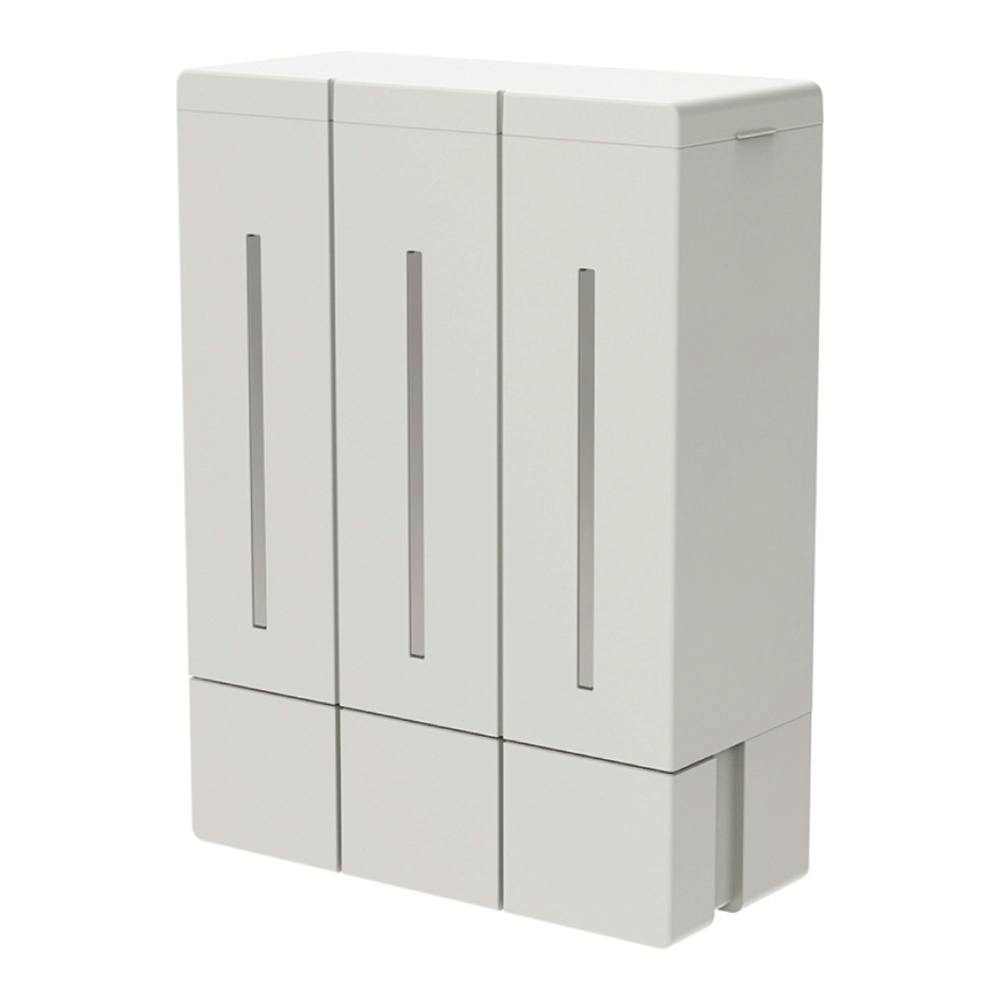 浮かせる3連ディスペンサー マグネットタイプ アッシュグレー ソープディッシュ 浮かせる3連ディスペンサー マグネットタイプ アッシュグレー ソープディッシュ