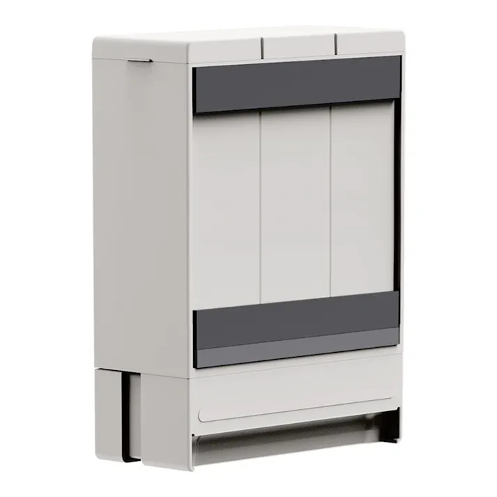 浮かせる3連ディスペンサー マグネットタイプ アッシュグレー