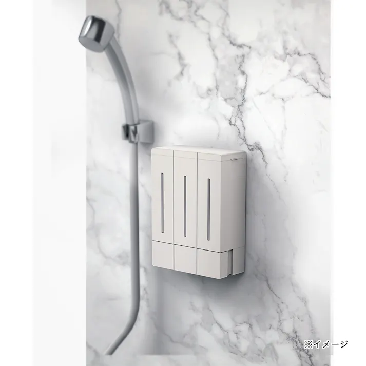 浮かせる3連ディスペンサー マグネットタイプ アッシュグレー