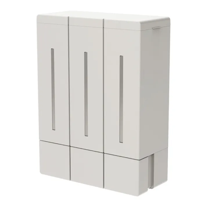 浮かせる3連ディスペンサー マグネットタイプ アッシュグレー