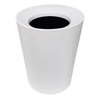 袋が丸ごと隠せる屑入れ2L 丸 ホワイト