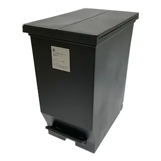 抗菌両開きペール 40L ブラック