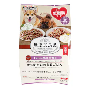 ドギーマン 無添加良品 全犬種用 総合栄養食 からだ想いの毎日ごはん 1歳からの体重管理用 50g×4袋