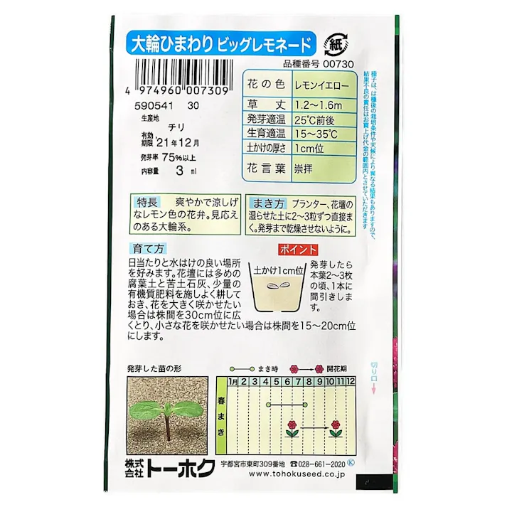 大輪ひまわり ビッグレモネード(販売終了)