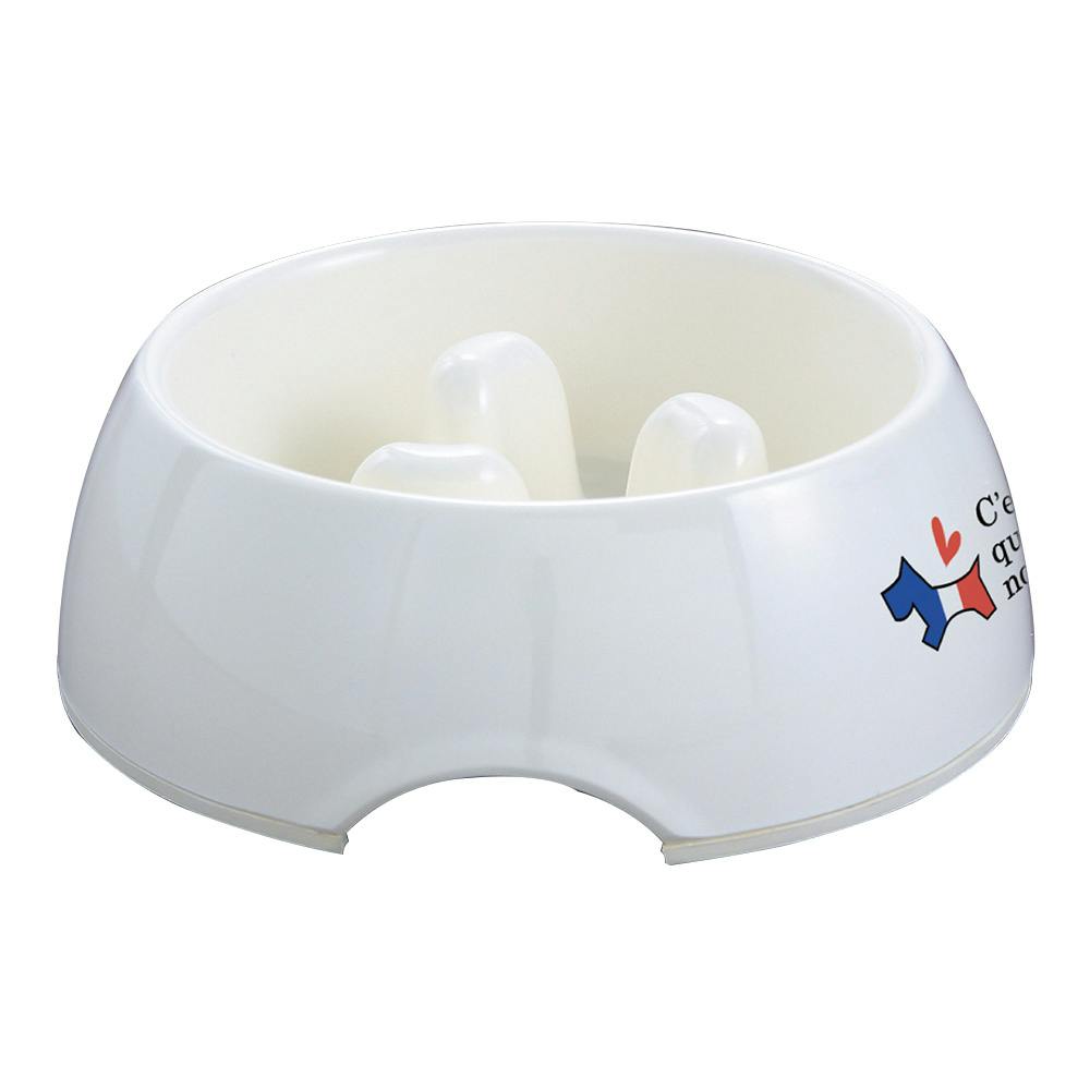 ゆっくり食べる愛情食器 超小型犬用 10cm 180ml | ペット用品（犬