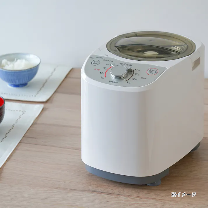 TWINBIRD コンパクト精米器 精米御膳 1~4合 ホワイト MR-E520W
