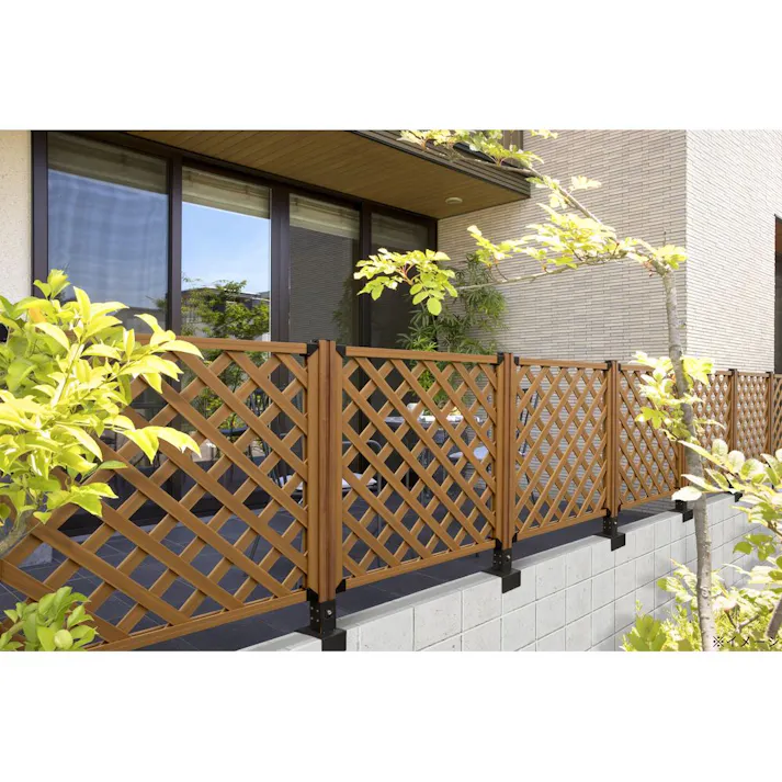 ウッディープラフェンス 900×900 ナチュラルウッド 5枚セット【別送品】