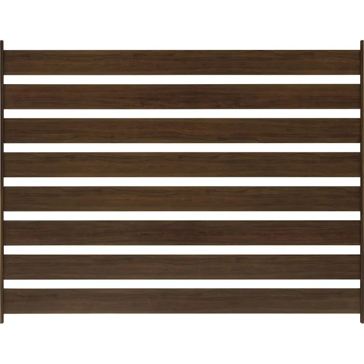 美WOOD シンプルボーダーフェンス ブラウンウッド 4枚セット BEW-FE894BRW【別送品】