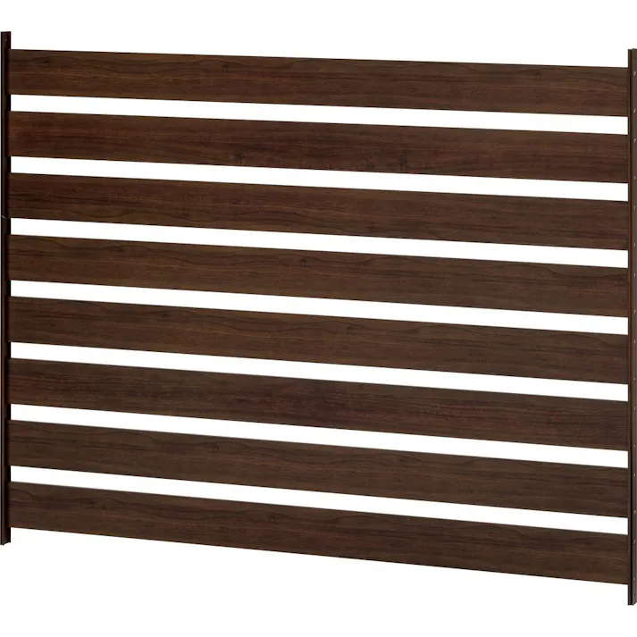 美WOOD シンプルボーダーフェンス ブラウンウッド 4枚セット BEW-FE894BRW【別送品】