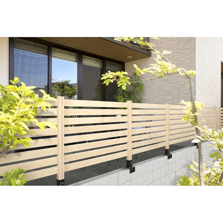 美WOOD シンプルボーダーフェンス ミルキーウッド 4枚セット BEW-FE894MW【別送品】