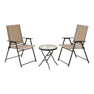 フレスコテーブル&チェアー3点セット【別送品】