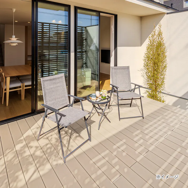 フレスコテーブル&チェアー3点セット【別送品】