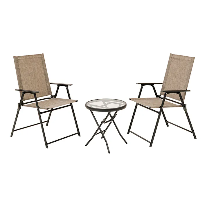 フレスコテーブル&チェアー3点セット【別送品】