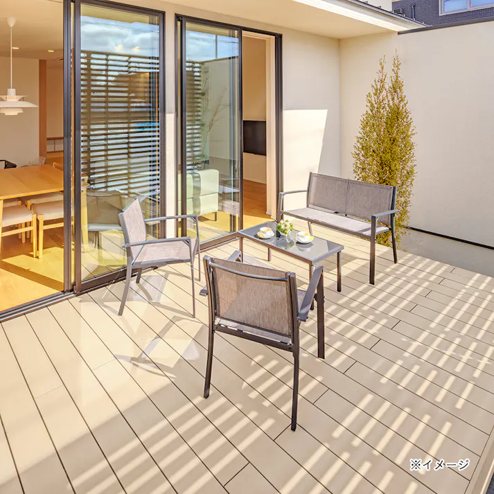 フレスコテーブル&チェアー&ベンチ4点セット【別送品】