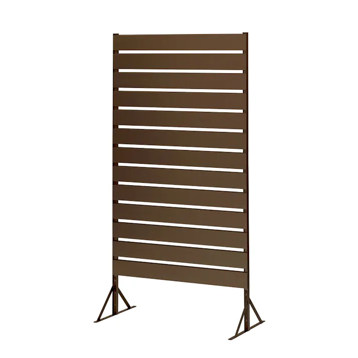 美WOOD オクボーダーフェンス 高さ150cm ブラウン
