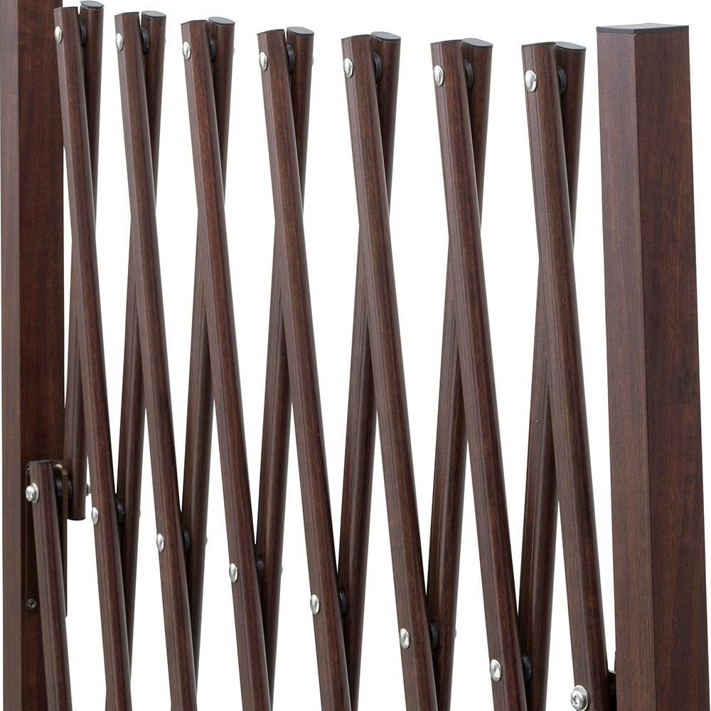 美WOOD アコーディオンフェンス ブラウンウッド BEW-F180BR【別送品